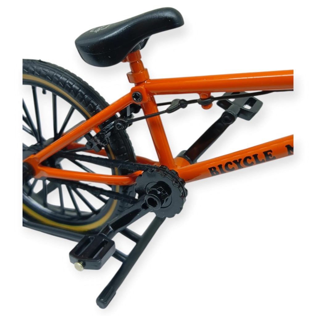 Model Araçlar -1:8 Metal BMX Bisiklet - Die -Cast 17 cm - Turuncu (Lisinya)