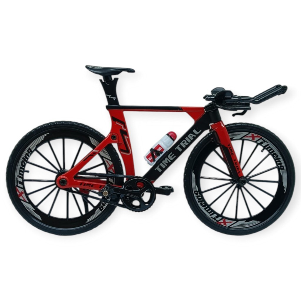 Model Araçlar -1/10 Metal Yarış Bisikleti 18 cm - Kırmızı (Lisinya)