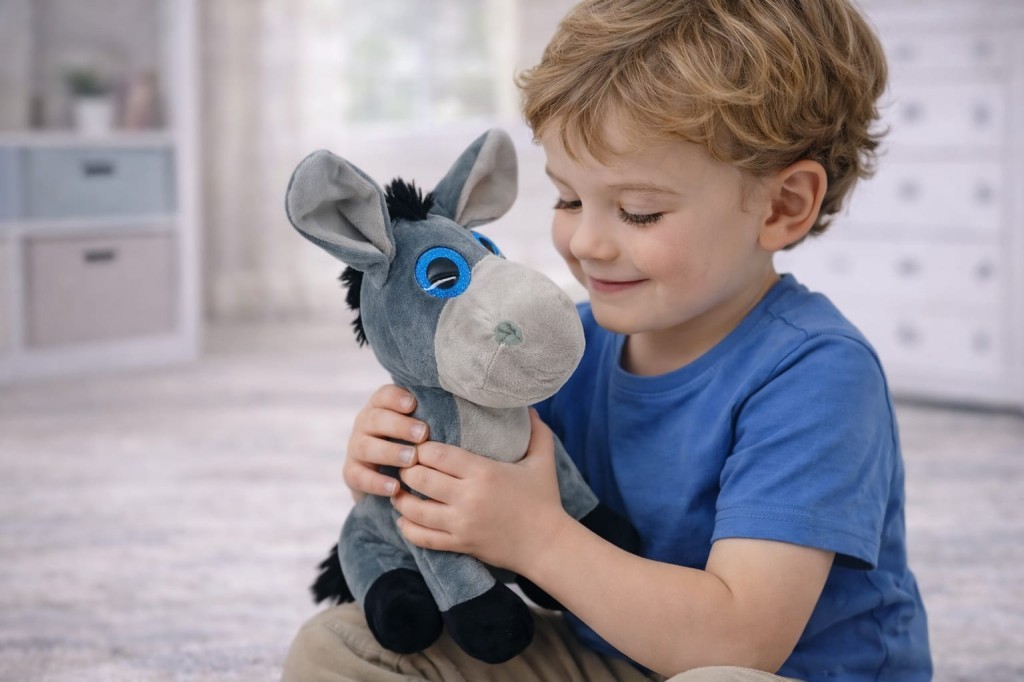 Peluş Cam Gözlü Hayvanlar 25 cm - Eşek (Lisinya) Peluş Cam Gözlü Hayvanlar 25 cm - Eşek (Lisinya)