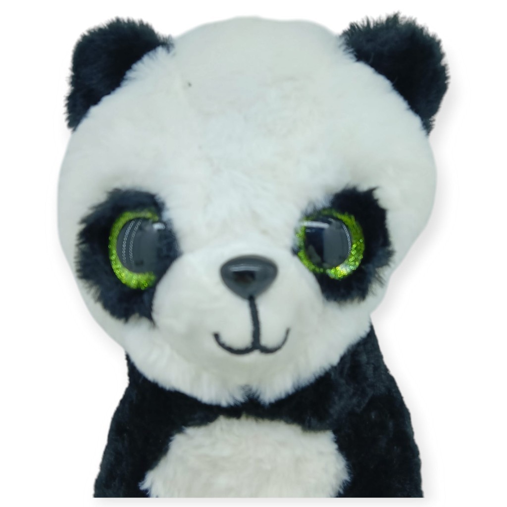 Peluş Cam Gözlü Hayvanlar 25 cm - Panda (Lisinya)