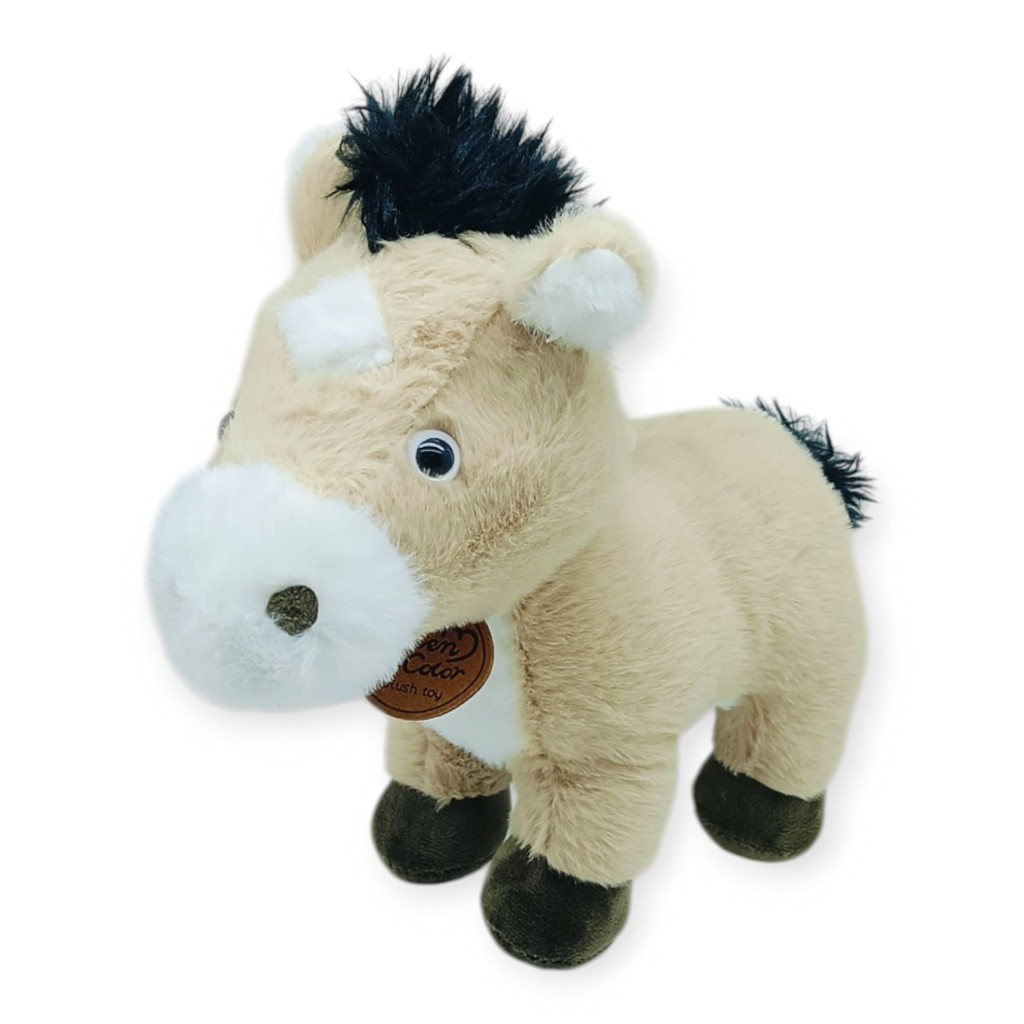 Peluş Hayvanlar Sesli 30 cm At - Bej (Lisinya)