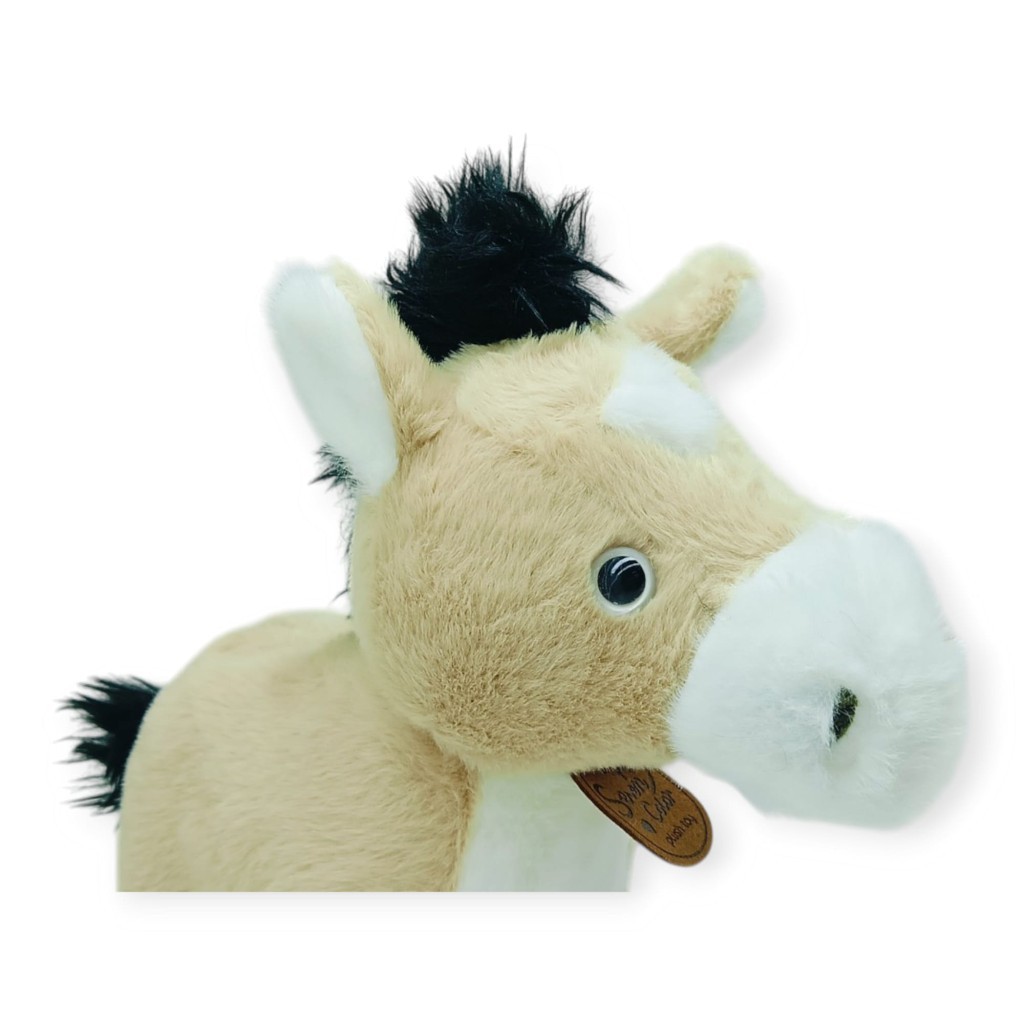 Peluş Hayvanlar Sesli 30 cm At - Bej (Lisinya)