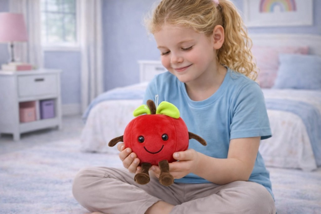 Peluş Meyveler 23 cm - Elma (Lisinya)