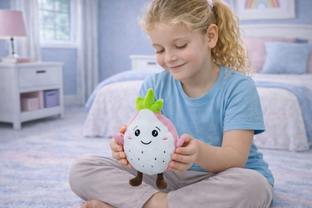 Peluş Meyveler 28 cm - Ejder Meyvesi (Lisinya)