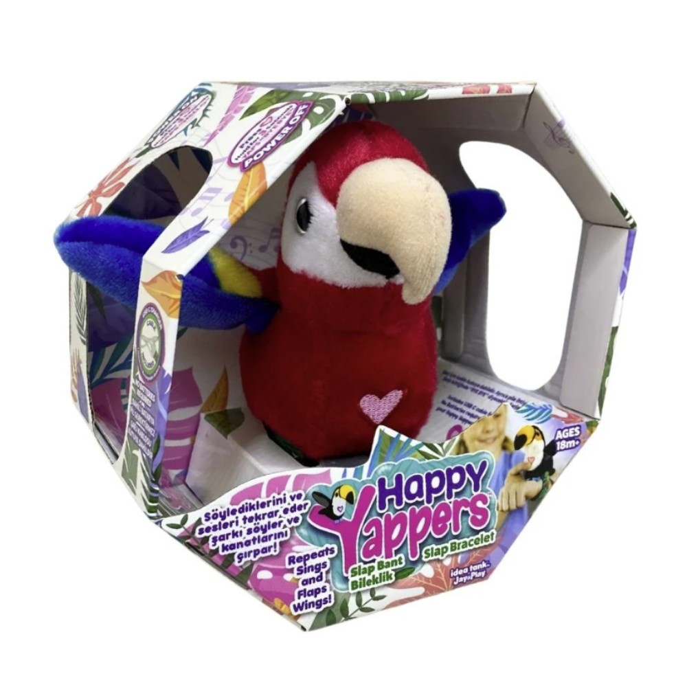 Peluş Ses Tekrarlı Hayvan Bileklik Aksesuar - Kırmızı Papağan (Lisinya) Peluş Ses Tekrarlı Hayvan Bileklik Aksesuar - Kırmızı Papağan (Lisinya)
