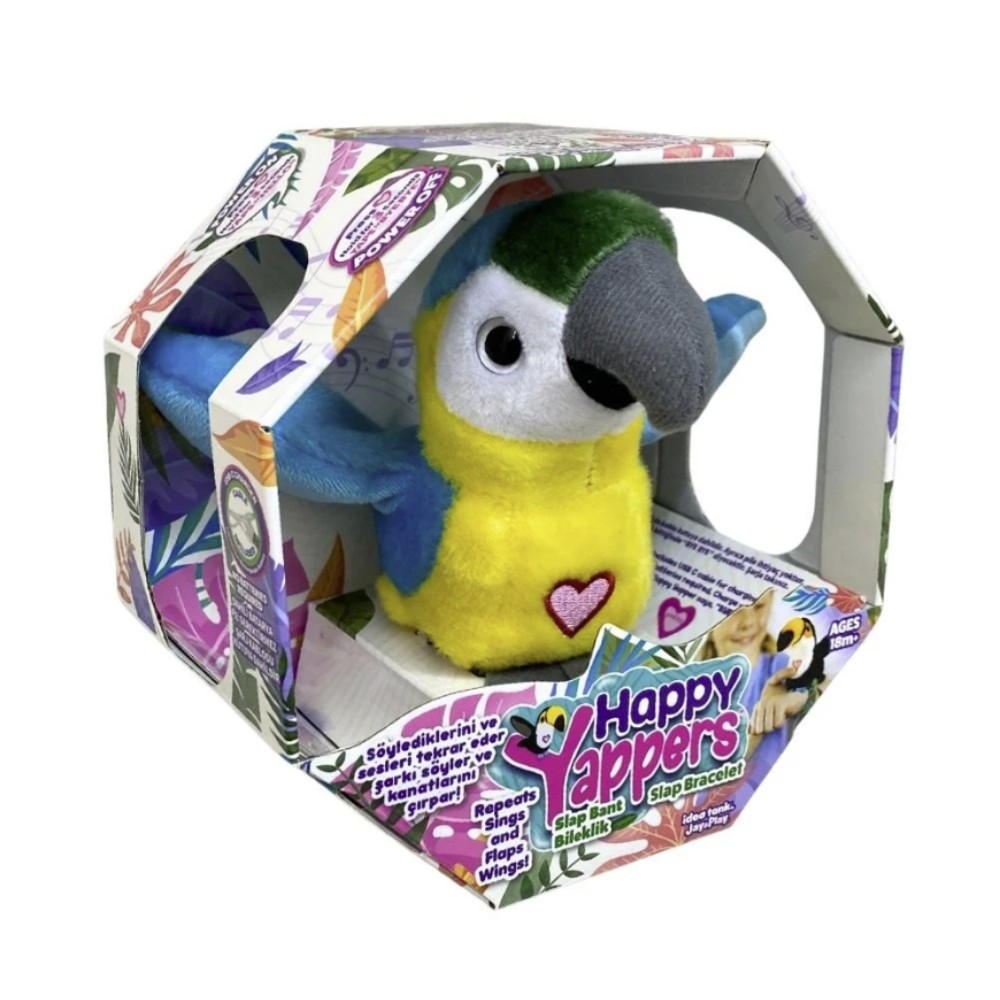 Peluş Ses Tekrarlı Hayvan Bileklik Aksesuar - Sarı Papağan (Lisinya) Peluş Ses Tekrarlı Hayvan Bileklik Aksesuar - Sarı Papağan (Lisinya)
