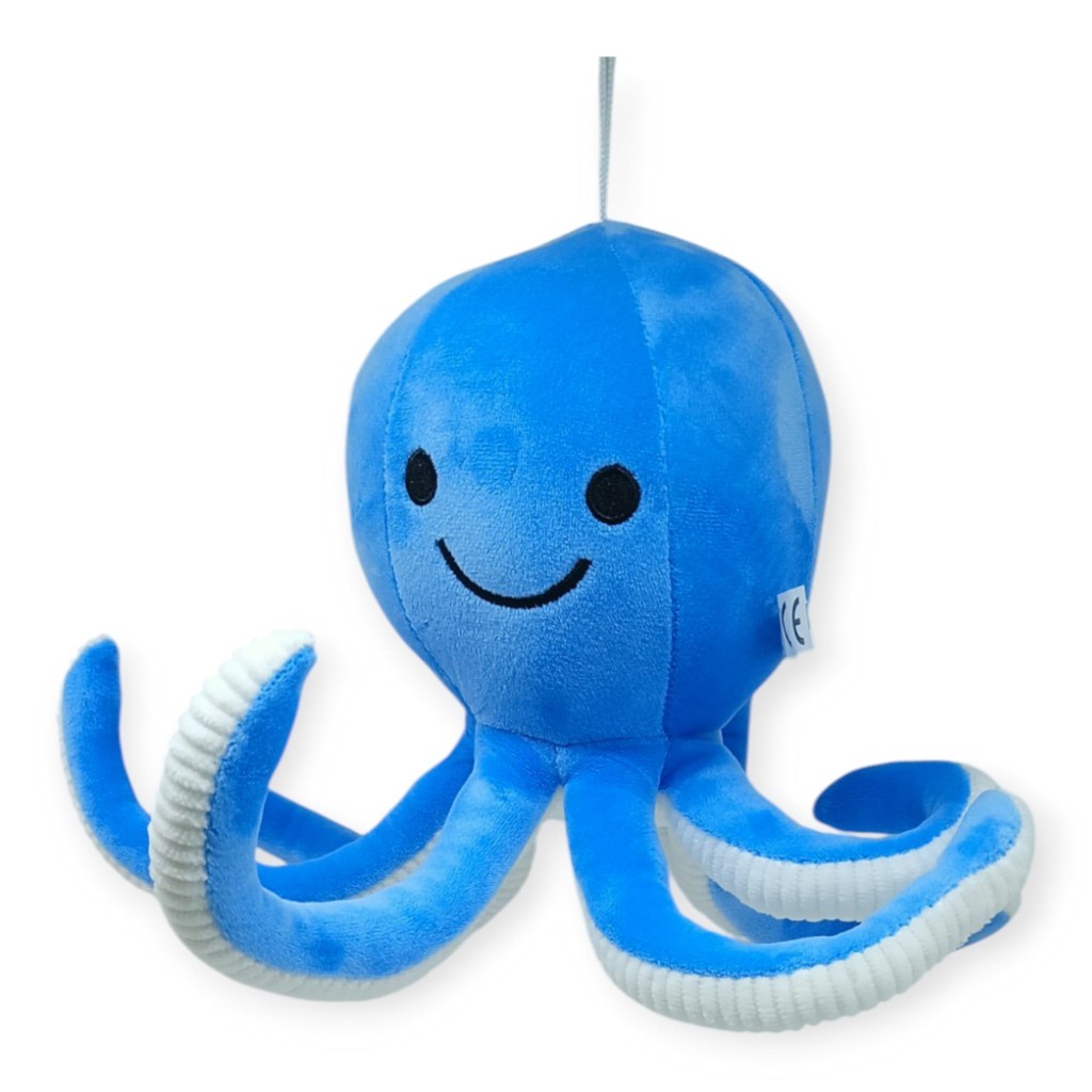 Peluş Sevimli Ahtapot 30 cm - Mavi (Lisinya) Peluş Sevimli Ahtapot 30 cm - Mavi (Lisinya)
