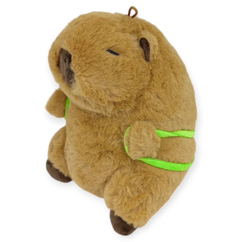 Peluş Sevimli Hayvanlar 25 cm - Kapibara Kaplumbağa Çantalı (Lisinya)