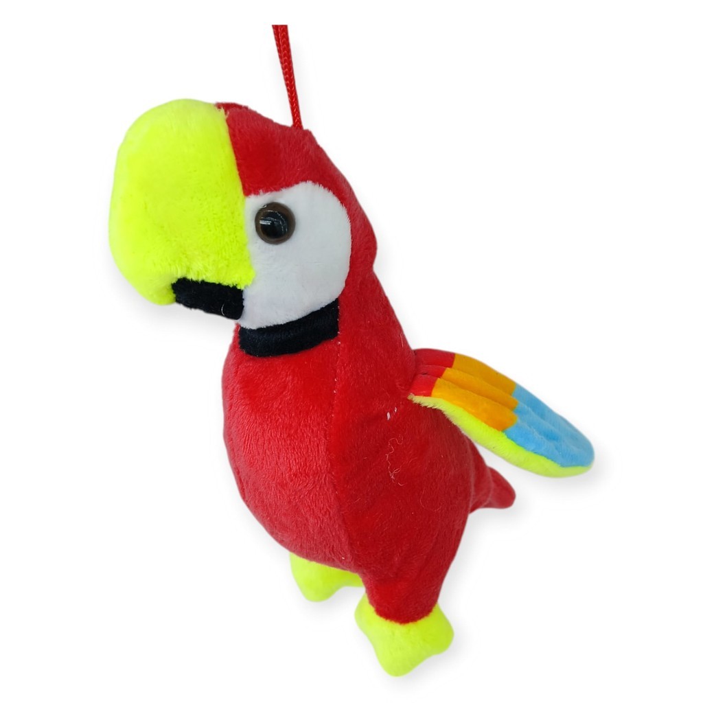 Peluş Sevimli Hayvanlar 25 cm - Kırmızı Papağan (Lisinya)