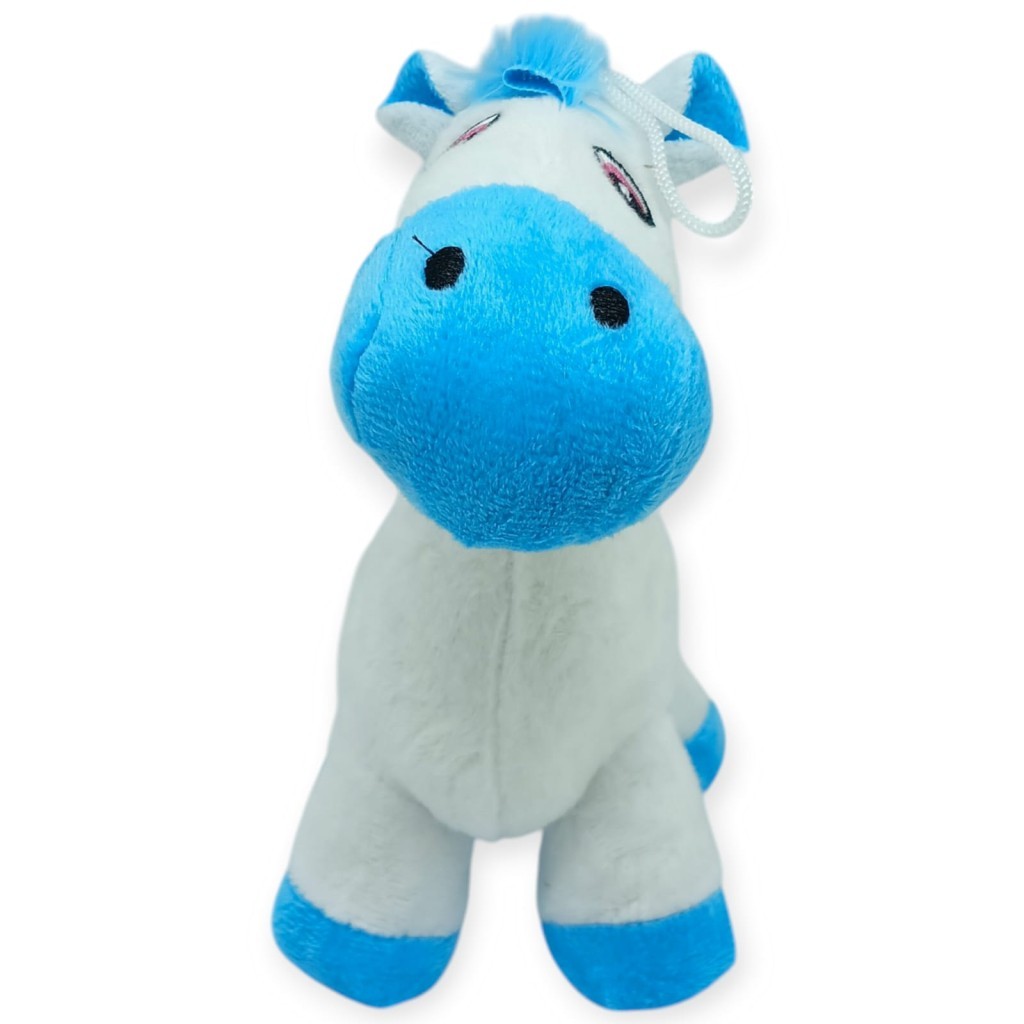 Peluş Sevimli Hayvanlar 25 cm - Mavi At (Lisinya)
