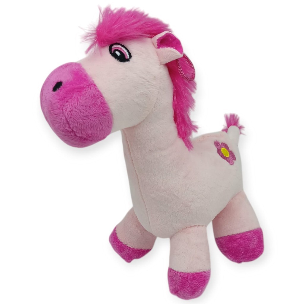 Peluş Sevimli Hayvanlar 25 cm - Pembe At (Lisinya)