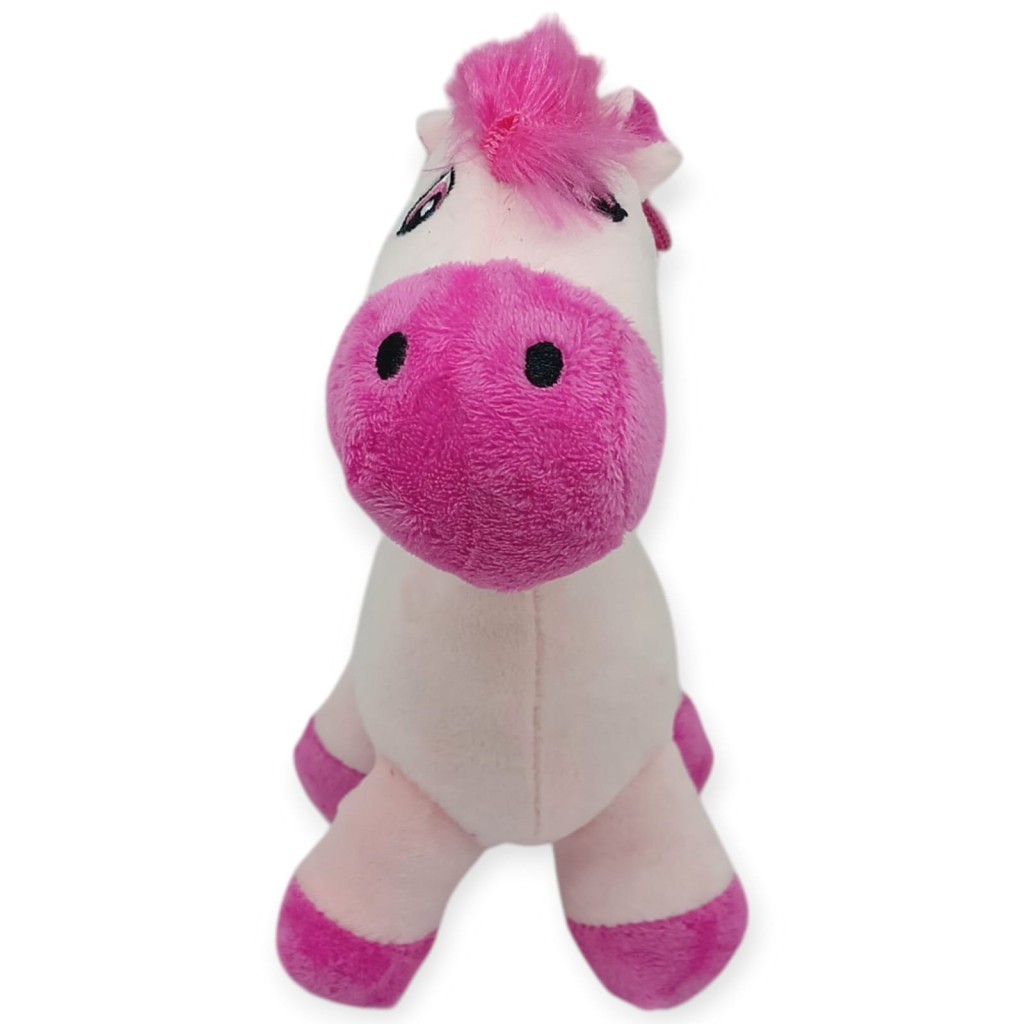 Peluş Sevimli Hayvanlar 25 cm - Pembe At (Lisinya)