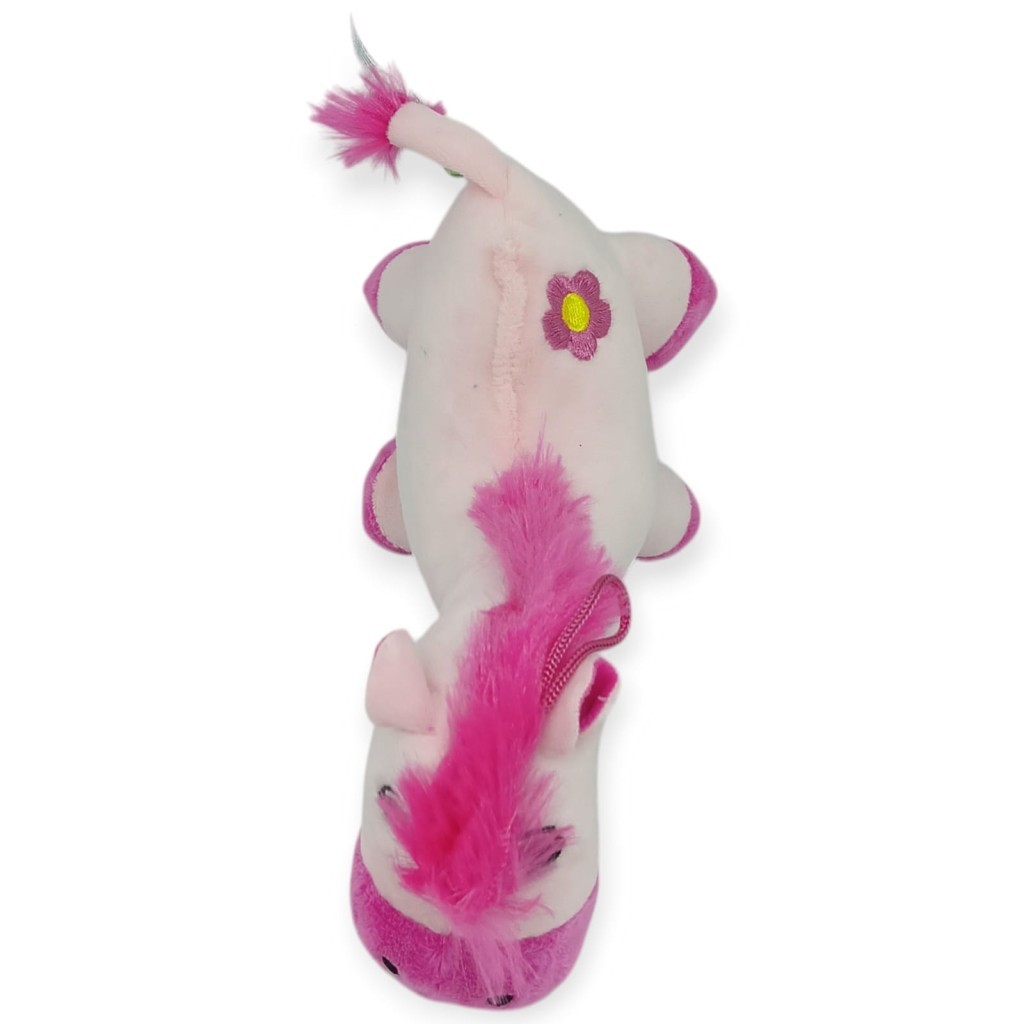 Peluş Sevimli Hayvanlar 25 cm - Pembe At (Lisinya)