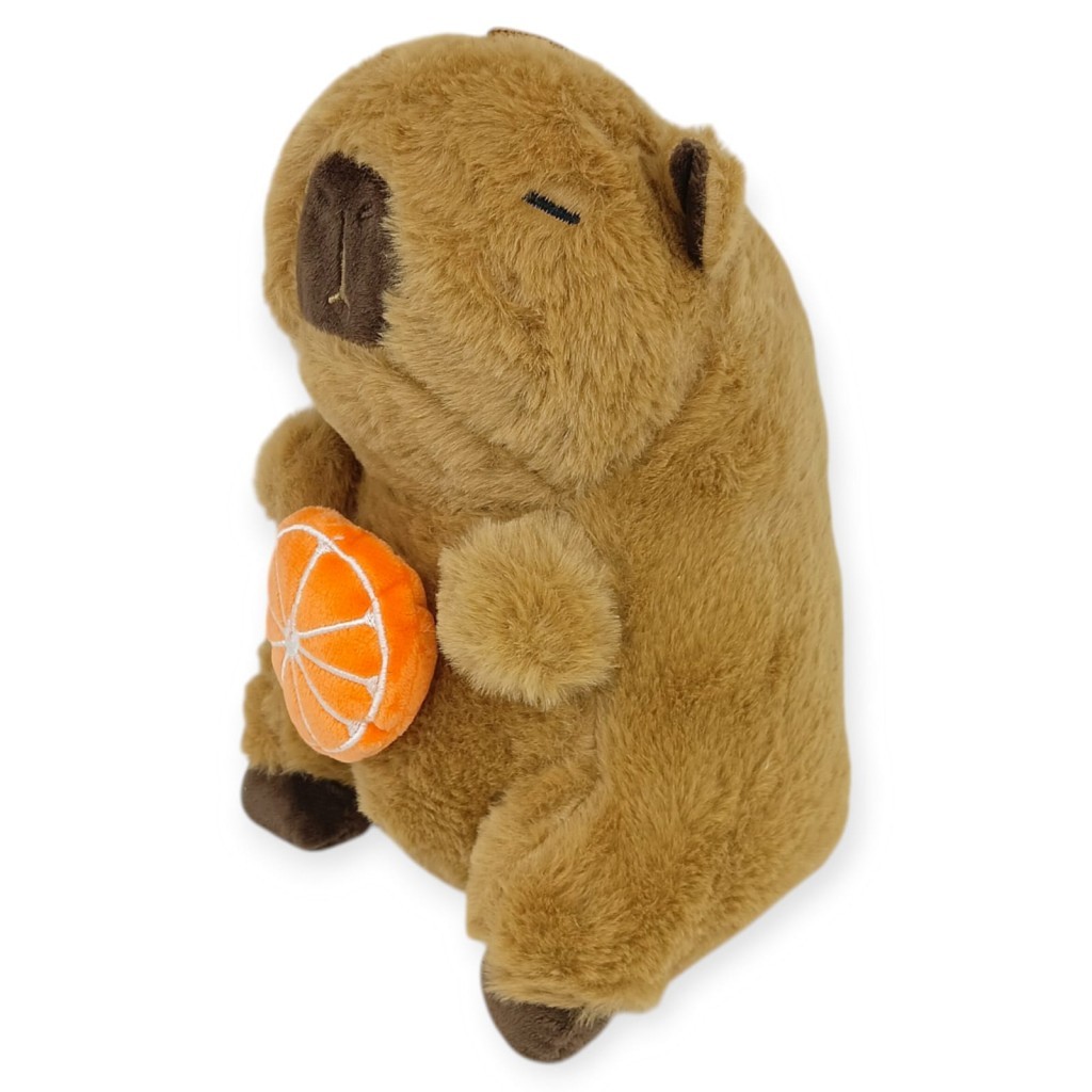 Peluş Sevimli Hayvanlar 25 cm - Kapibara Portakal (Lisinya)