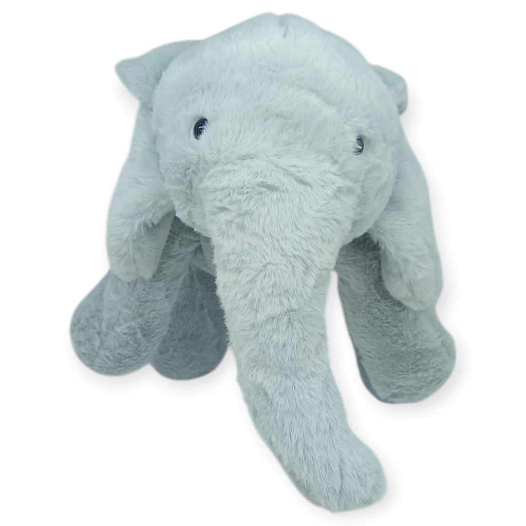 Peluş Sevimli Hayvanlar 65 cm Uyku Arkadaşım Fil - Gri (Lisinya)