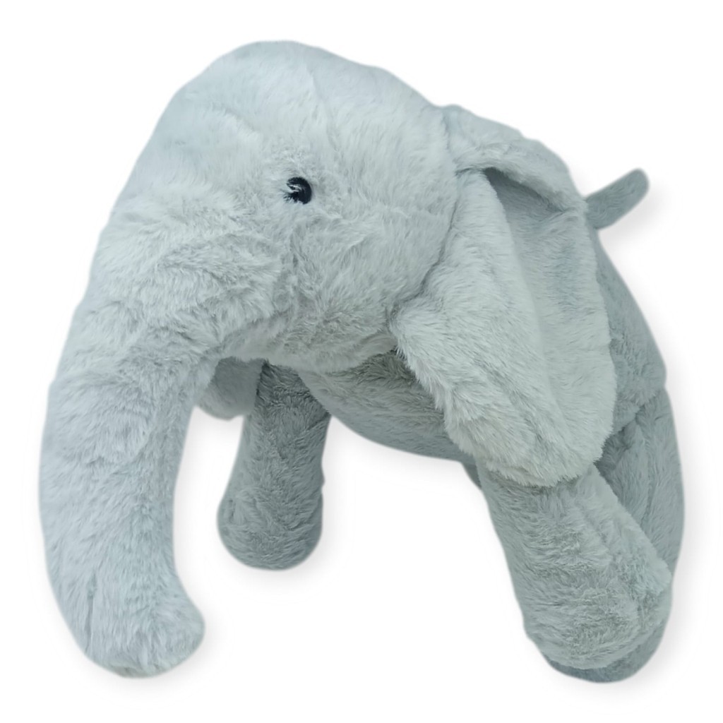Peluş Sevimli Hayvanlar 65 cm Uyku Arkadaşım Fil - Gri (Lisinya)