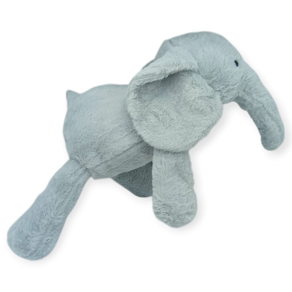 Peluş Sevimli Hayvanlar 65 cm Uyku Arkadaşım Fil - Gri (Lisinya)