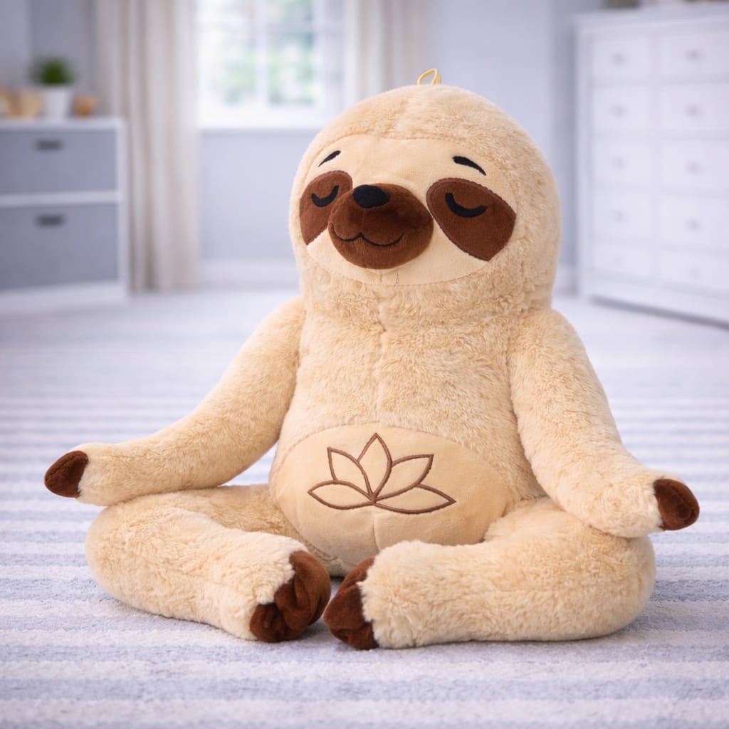 Peluş Yogacı Tembel Hayvan 40 cm - Kahverengi (Lisinya)