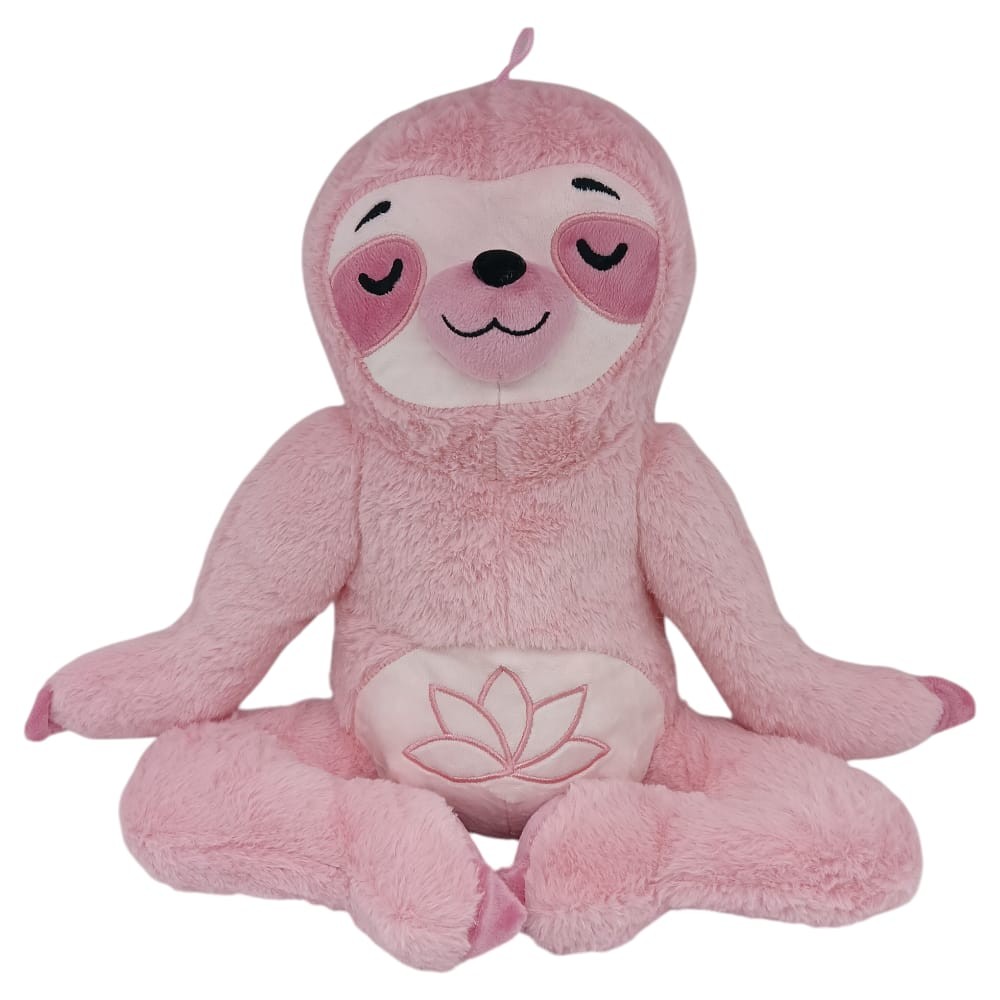 Peluş Yogacı Tembel Hayvan 40 cm - Pembe (Lisinya)