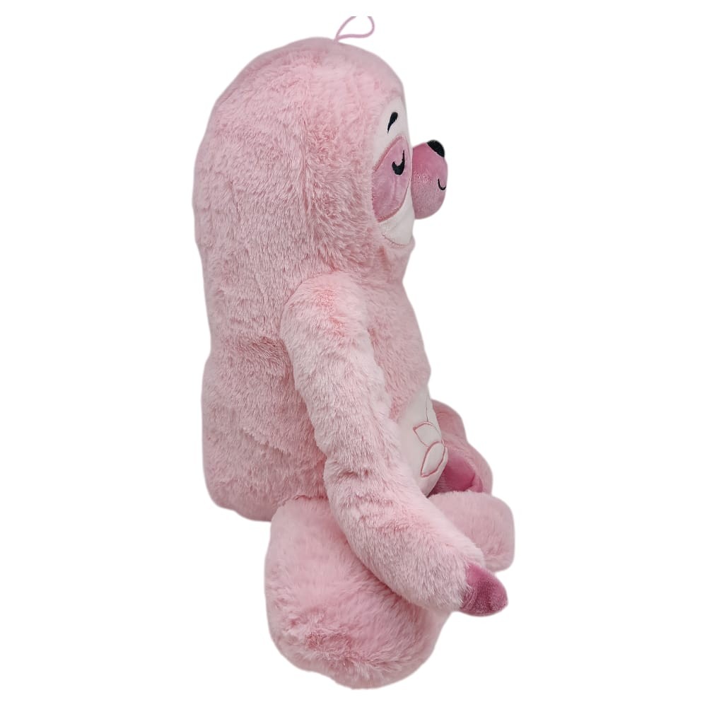 Peluş Yogacı Tembel Hayvan 40 cm - Pembe (Lisinya)