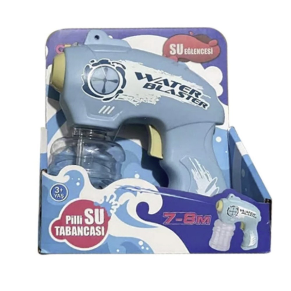 Pilli Küçük Su Tabancası - X3 - Mavi  (Lisinya)