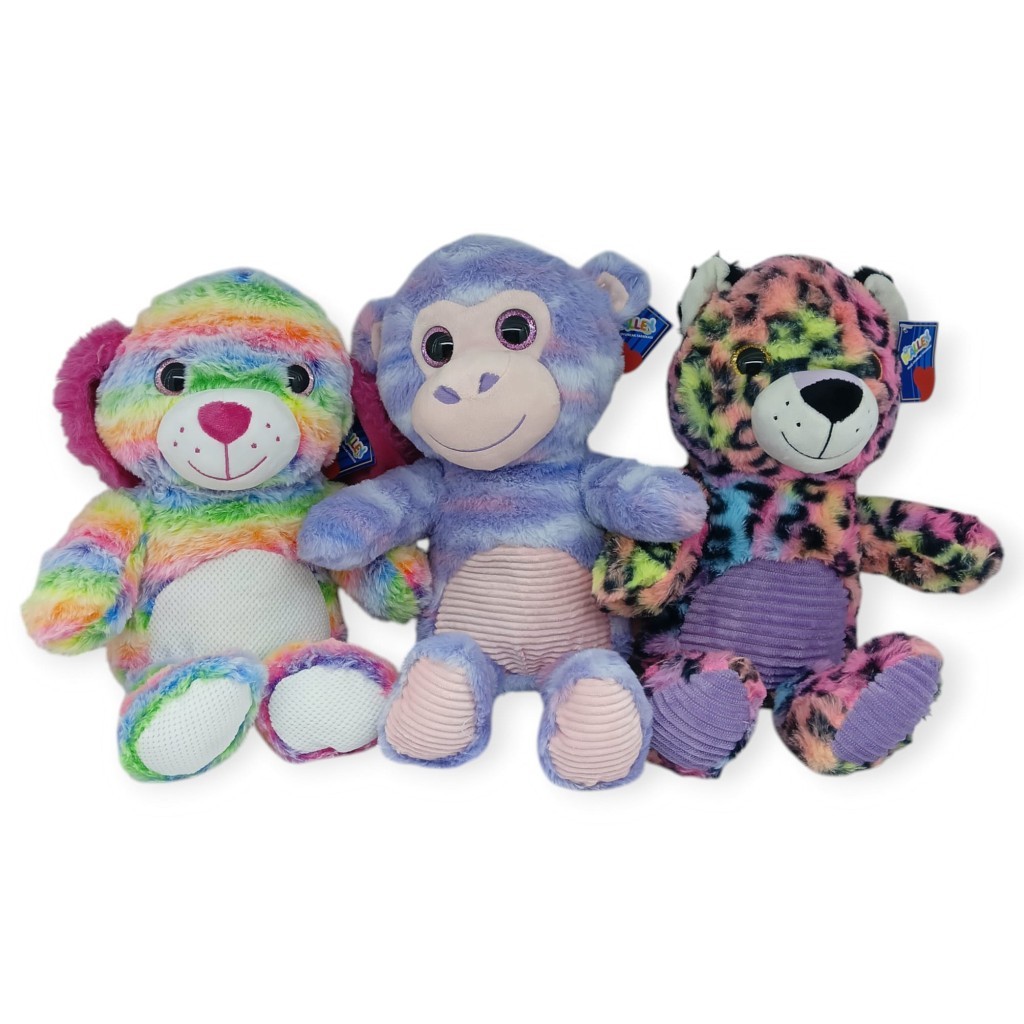 PL50116 - PELUŞ RENKLİ HAYVANLAR 38 CM 3 AST (Lisinya)