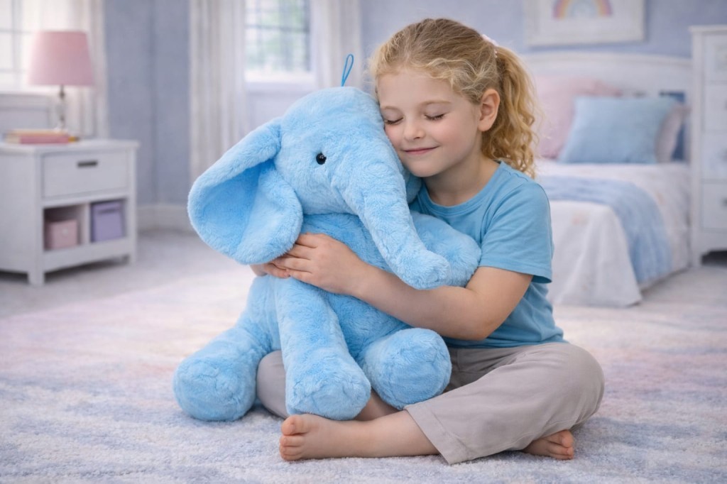 PL62492 - PELUŞ YATAN FİL 65 CM 3 AST (Lisinya)