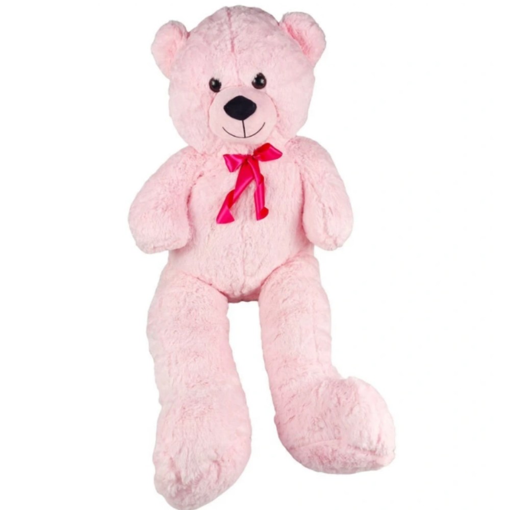 PL62537 - 125 CM PELUŞ KURDELALI BÜYÜK AYI 2 AST (Lisinya)