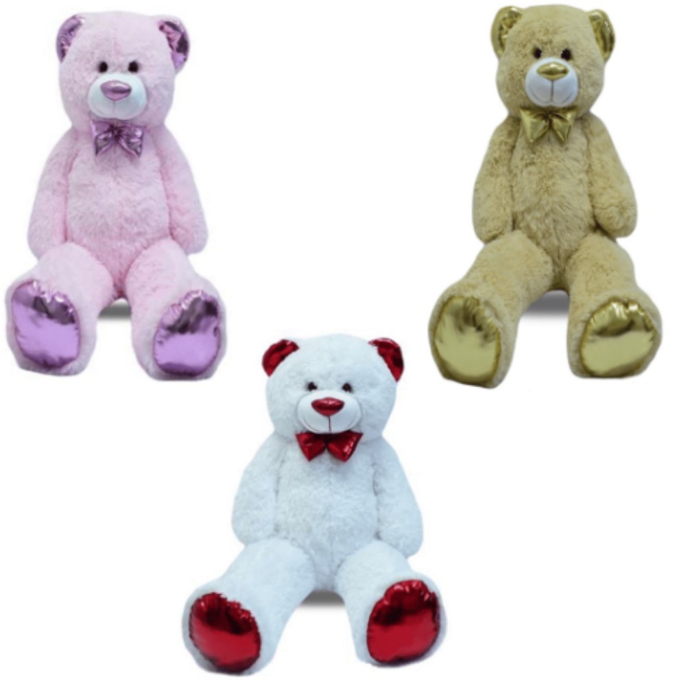 PL62711 - PELUŞ UZUN PARLAK AYI 150 CM 4 AS (Lisinya)