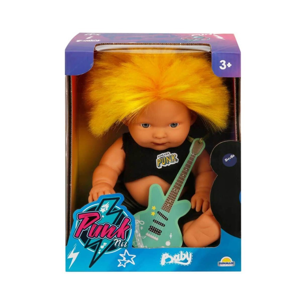 Punkçı Bebek Figürü 25 cm - Sarı Saçlı (Lisinya) Punkçı Bebek Figürü 25 cm - Sarı Saçlı (Lisinya)