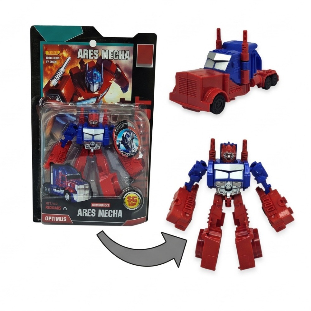 Robota Dönüşen Oyuncak Araba - 10 cm Mavi (Lisinya) Robota Dönüşen Oyuncak Araba - 10 cm Mavi (Lisinya)
