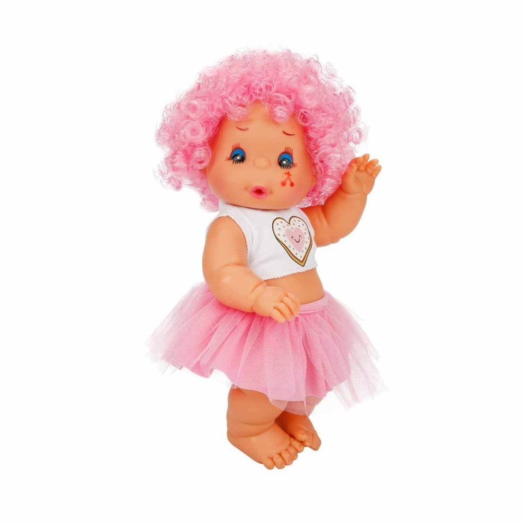 Afro Et Bebek Kıvırcık Saçlı - Pembe (Lisinya)