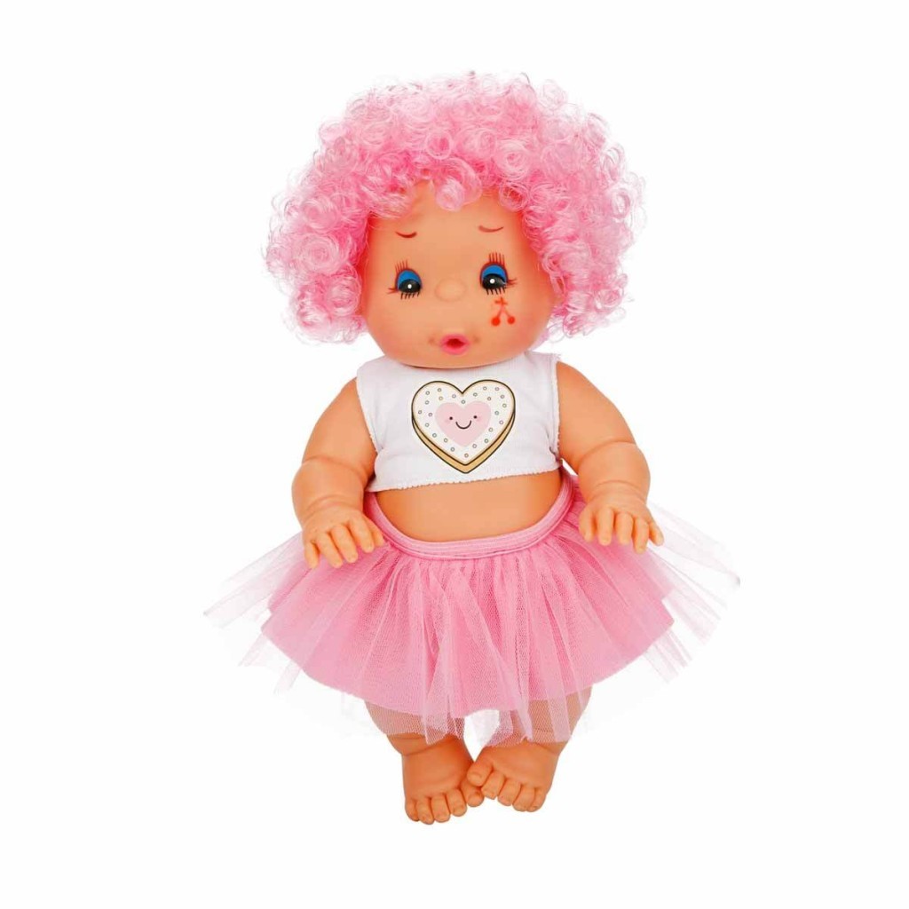 Afro Et Bebek Kıvırcık Saçlı - Pembe (Lisinya)
