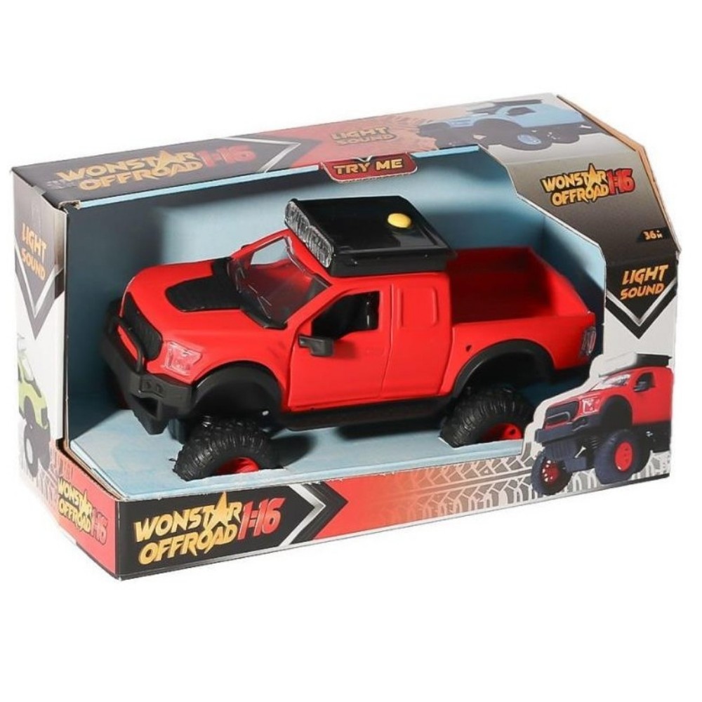 Sesli Işıklı İş Makinaları 25 cm Kamyon - 4016 - Kırmızı (Lisinya)