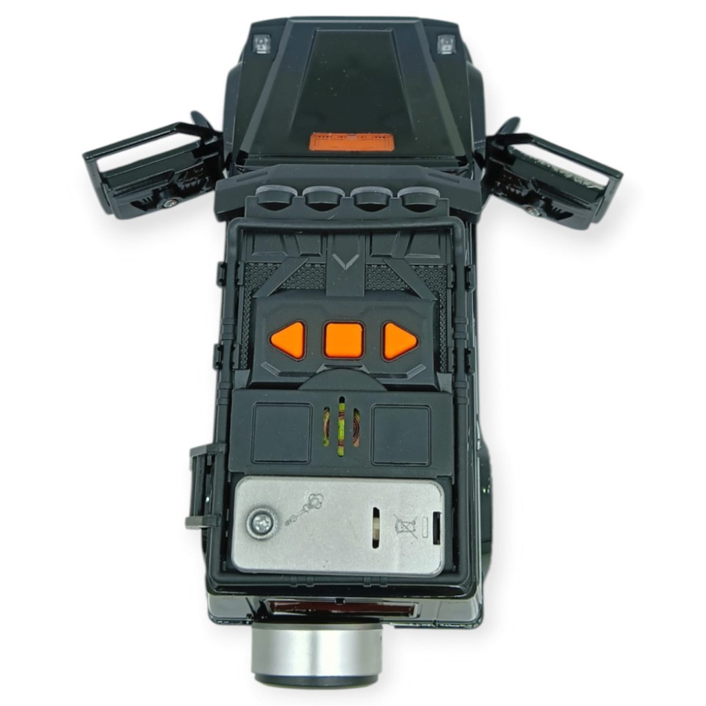 Sesli Işıklı Metal Off- Road Araba 16 cm - D700-04 - Siyah (Lisinya)