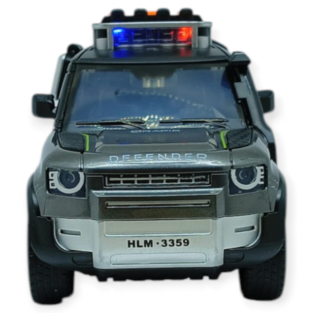 Sesli Işıklı Off- Road Araba 17 cm - D700-07 - Gri (Lisinya)