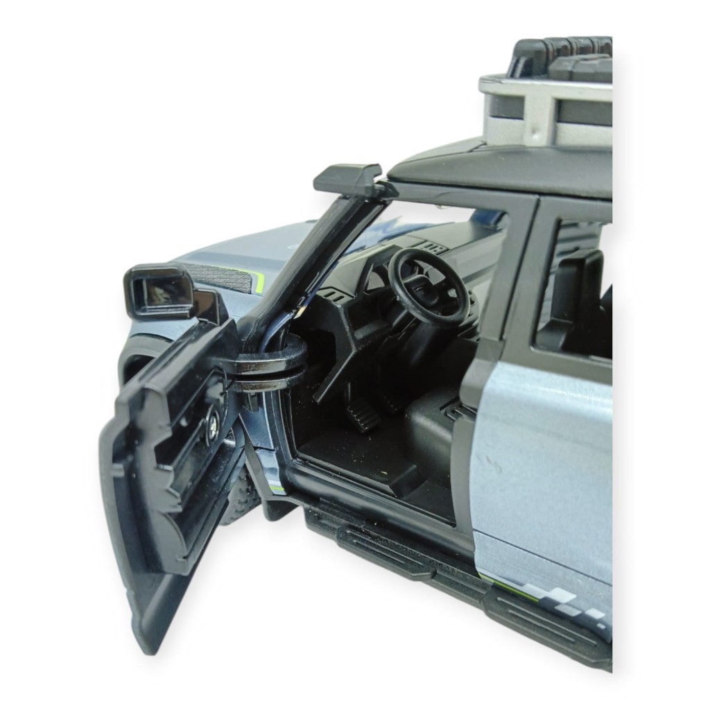 Sesli Işıklı Off- Road Araba 17 cm - D700-07 - Mavi (Lisinya)