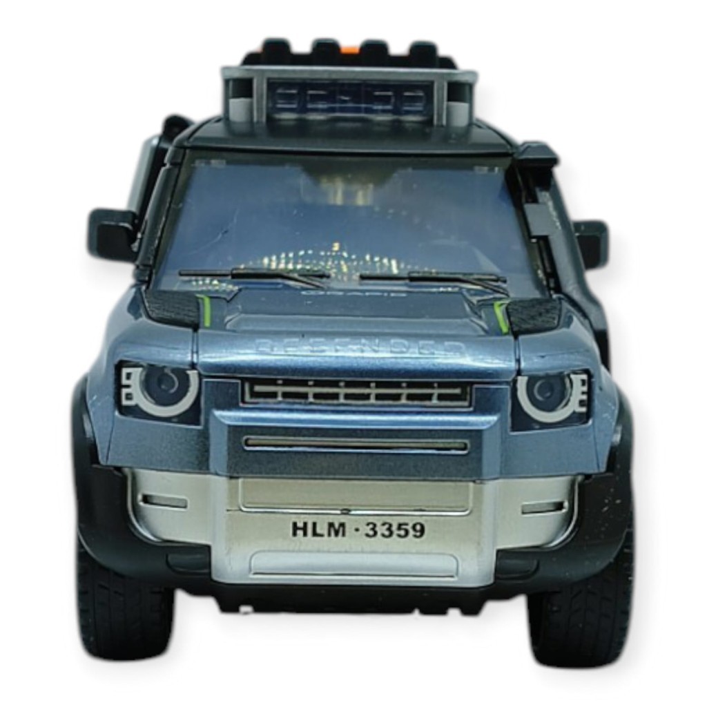 Sesli Işıklı Off- Road Araba 17 cm - D700-07 - Mavi (Lisinya)