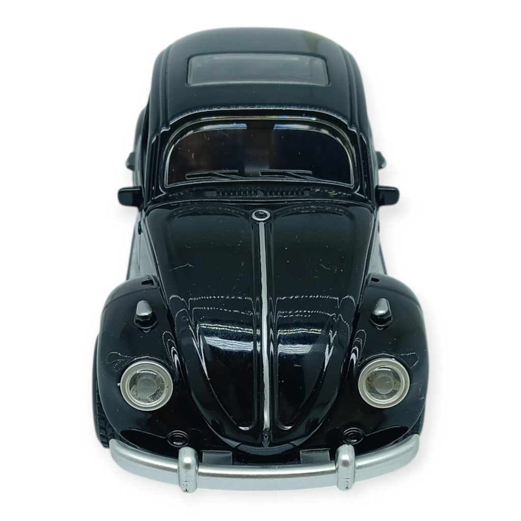 Sesli Işıklı Vosvos Araba 15 cm - 32111D - Siyah (Lisinya)