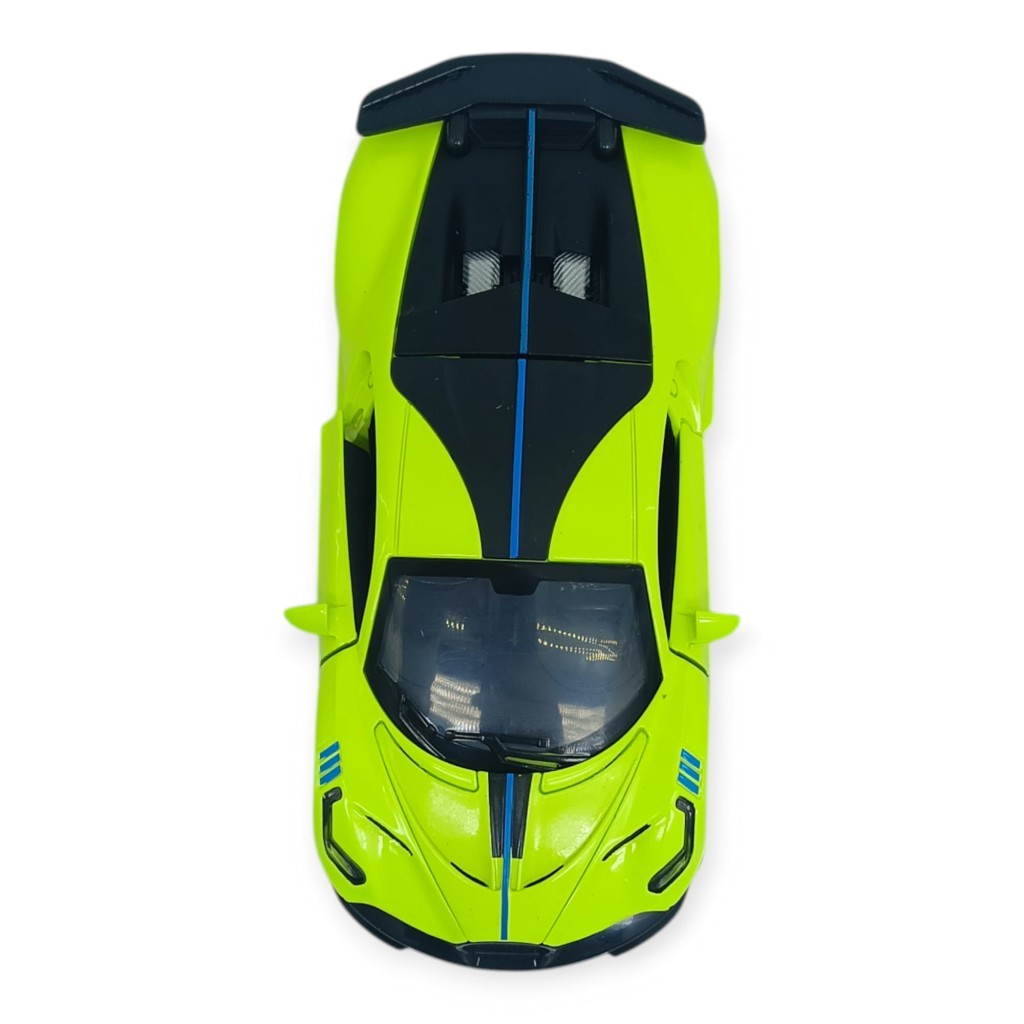 Sesli Işıklı Spor Araba 15 cm - 3241D- Yeşil (Lisinya)