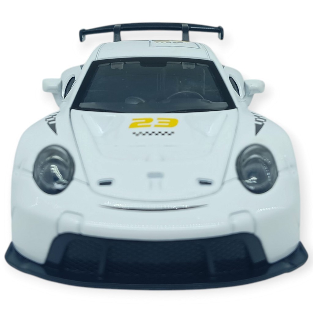 Sesli Işıklı Spor Araba 15 cm - 3291D - Beyaz (Lisinya)