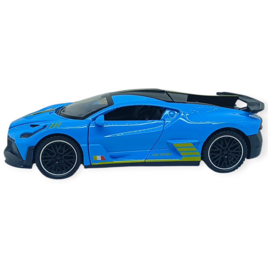 Sesli Işıklı Spor Araba 15 cm - 3241D- Mavi (Lisinya)