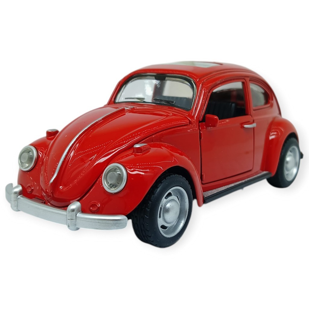 Sesli Işıklı Vosvos Araba 15 cm - 32111D - Kırmızı (Lisinya)