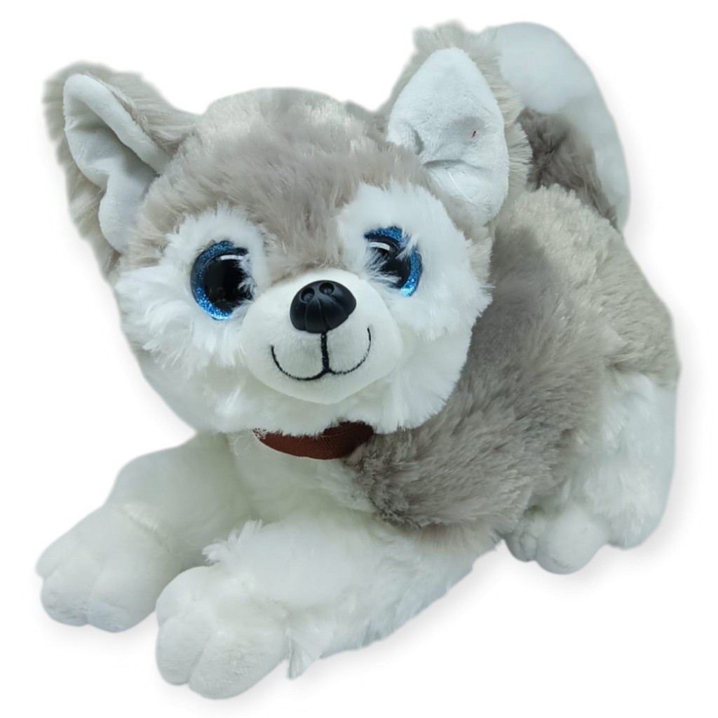 Sesli Peluş Yatan Kedi 30 cm - Gri (Lisinya) Sesli Peluş Yatan Kedi 30 cm - Gri (Lisinya)