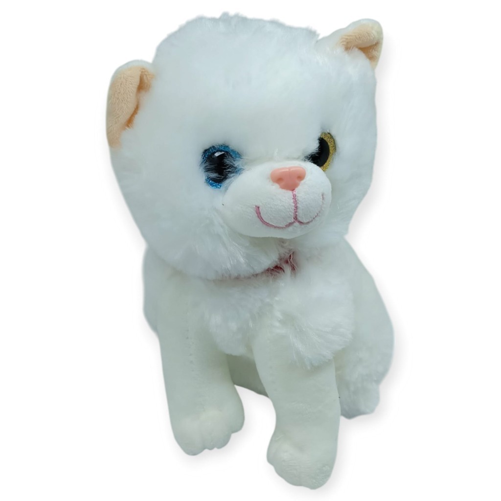 Sesli Peluş Kedi Van Kedisi 25 cm - Beyaz (Lisinya) Sesli Peluş Kedi Van Kedisi 25 cm - Beyaz (Lisinya)