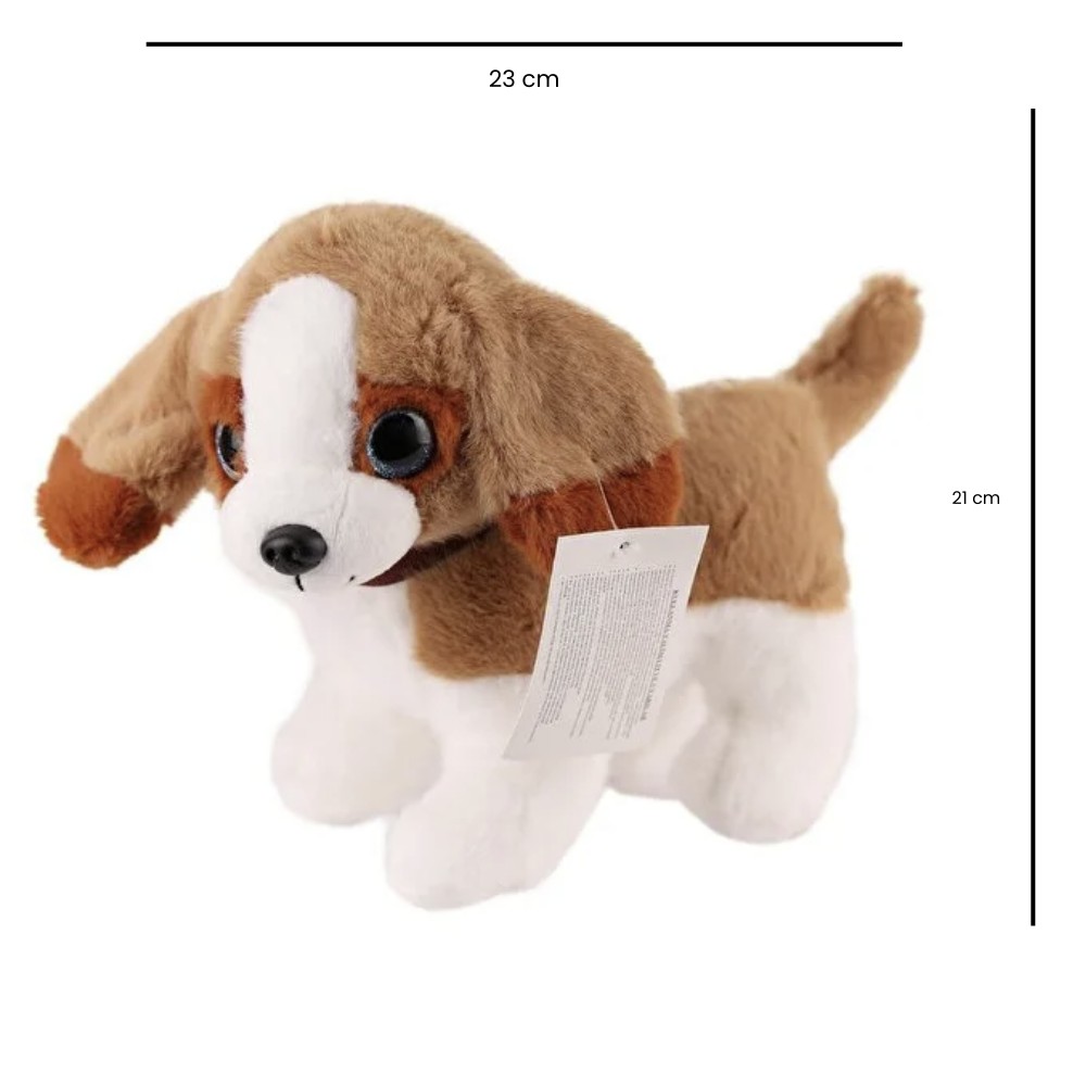 Sesli Peluş Köpek - 2309033 - Kahverengi-Beyaz (Lisinya) Sesli Peluş Köpek - 2309033 - Kahverengi-Beyaz (Lisinya)