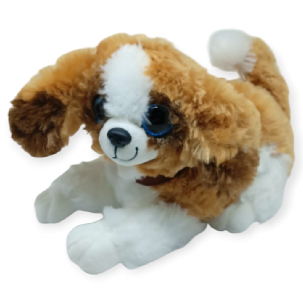 Sesli Peluş Yatan Kedi 30 cm - Kahve Beyaz (Lisinya) Sesli Peluş Yatan Kedi 30 cm - Kahve Beyaz (Lisinya)