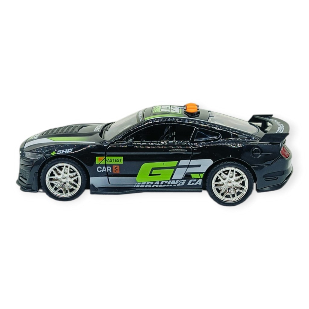 Spor Araba GT-500 Sürtmeli Işıklı Sesli Siyah Plastik 18cm (Lisinya)