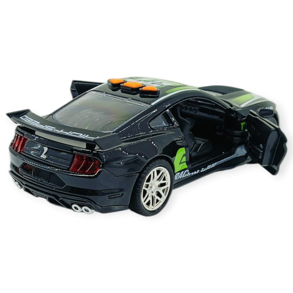 Spor Araba GT-500 Sürtmeli Işıklı Sesli Siyah Plastik 18cm (Lisinya)