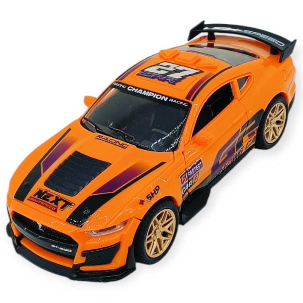 Spor Araba GT-500 Sürtmeli Işıklı Sesli Turuncu Plastik 18cm (Lisinya) Spor Araba GT-500 Sürtmeli Işıklı Sesli Turuncu Plastik 18cm (Lisinya)